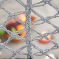 Outsunny Silla Colgante Redondo de Ø60 cm Silla Hamaca Columpio con Cojín y Cuerda de Algodón para Interior y Exterior 80x80x42 cm Gris(m-8)