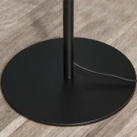 HOMCOM Lampadaire abat-jour avec interrupteur au pied style rétro industriel en grille métallique ampoule E27 40 W max. 27,5 x 27,5 x 159 cm noir(m-9)