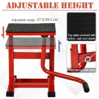 DURHAND Steel Motorbike Jack Lift, 27.5 / 39.5 H cm - Red(m-5)