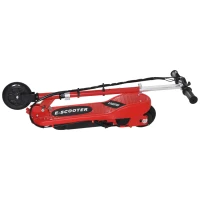 HOMCOM Patinete Eléctrico para Niños de +7 Años Scooter Plegable con Altura Ajustable Batería Recargable 24V Velocidad hasta 12 km/h y Freno Carga 50 kg 74x36x73-91 cm Rojo(m-7)