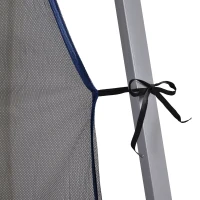 Outsunny Tonnelle 3 x 3 m barnum automatique pop-up 4 moustiquaires amovibles 2 zippées bleu(m-8)