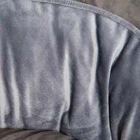 PawHut Panier pour chien chat lit pour animaux de compagnie doux velours hollandais coton PP convient aux petit chien gris(m-9)