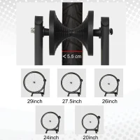 HOMCOM Foldable Bicycle Storage Stand Bike Cycle Floor Parking Rack Wheel Holder Fit 20-29 inch Bikes Indoor Home Garage(m-9)