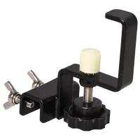 PawHut Round Pet Grooming Table Rotatable Dog Drying Table Adjustable Arm Stainless Steel Frame Safety Leash Φ55 cm Black(m-8)