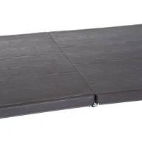 Outsunny Mesa de Camping Plegable y Portátil tipo Mesa Buffet Auxiliar Ligera y Multiusos con Asas PP 180x74x74.5cm (LxANxAL)(m-8)