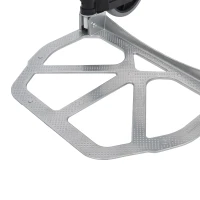 HOMCOM Carretilla Plegable de Aleación de Aluminio con 2 Ruedas Carga 70 kg Carretilla de Mano Portátil con Mango Extensible 41x38,5x100 cm Plata(m-8)