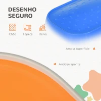 ZONEKIZ Jogo de Equilíbrio para Crianças de 3-8 Anos Conjunto de 5 Degraus para Treino de Equilíbrio 36x27,5x31 cm Multicor(m-5)