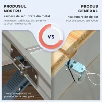 Outsunny Masa de camping pliabila portabila argintiu(m-6)