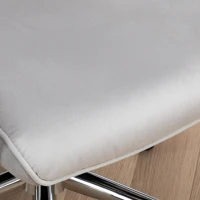 Vinsetto Linen Computer Chair with Armrest, Modern Swivel Chair with Adjustable Height, Light Grey(m-9)