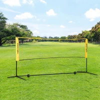 SPORTNOW 3m Badminton Net, Height Adjustable Outdoor Sports Net, with Carry Bag, for Tennis, Pickleball, Volleyball(m-2)