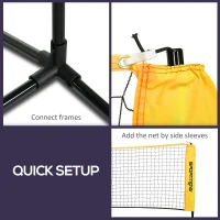 SPORTNOW 3m Badminton Net, Height Adjustable Outdoor Sports Net, with Carry Bag, for Tennis, Pickleball, Volleyball(m-6)
