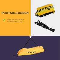 SPORTNOW 3m Badminton Net, Height Adjustable Outdoor Sports Net, with Carry Bag, for Tennis, Pickleball, Volleyball(m-5)