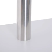 HOMCOM Birou modern cu biblioteca incorporata, Finisaj din lemn alb(m-9)