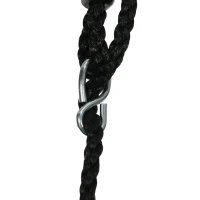 ZONEKIZ Trampolim para Crianças 3 em 1 com Superfície de Salto 160x92 cm Rede de Segurança Barra Horizontal e Baloiço Azul(m-9)