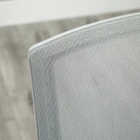 Vinsetto Lot de 2 fauteuils chaise de bureau ergonomique hauteur réglable pivotante 360° revêtement maille gris(m-8)