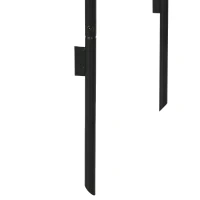 Outsunny Arco per Rampicanti in Metallo per Giardino ed Esterni, 140x40x240cm, Nero(m-9)