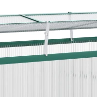 Outsunny Kweekkas, Dakramen, Transparant Behuizing, Aluminium Frame, 130x70x61cm(m-9)