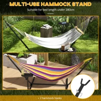Outsunny Suport pentru hamac 9,4ft si suport lateral pentru tava,(m-5)