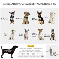 PawHut Carrinho para Animais de Estimação Dobrável com Cesta de Armazenamento Cinto de Segurança 76,5x52x95 cm Marrom Claro(m-4)