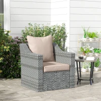 Outsunny Seat and Back Padded Cushion Set - Beige(m-2)