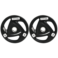 SportNow Set 2 Discuri 20kg – Otel Cauciucat, Cu Manere Ergonomice