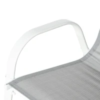 Outsunny Conjunto de Jardim Refeição de 7 Peças Jogo de Mesa e 6 Cadeiras para Terraço com Tampo de Vidro Cinza(m-8)