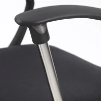 Vinsetto Lot de 2 fauteuils de bureau chaise de bureau réglable pivotant 360° fonction à bascule lin maille respirante noir(m-9)