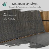 Outsunny Conjunto de Móveis de Jardim 4 Peças Móveis de Varanda com 2 Poltronas 1 Sofá de 2 Lugares e Mesa de Centro Preto(m-5)