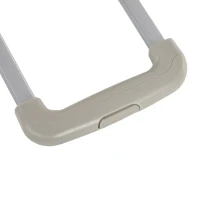 HOMCOM Carrinho de Armazenamento Dobrável Carrinho de Compras com 2 Rodas Capacidade 32L para Casa 41,5x32,5x85 cm Branco(m-9)
