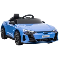 HOMCOM Audi Licensed 12V Kids Electric Ride-On, with Remote Control, Suspension System, Lights, Music, Motor - Blue(m-1)