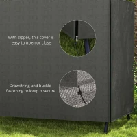 Outsunny 152 x 177cm Three-Seater Swing Chair Protective Cover Grey(m-4)