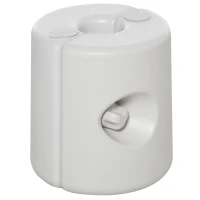 Outsunny Conjunto de 4 Pesos para Tendas Dobráveis Suportes Enchíveis com 9 kg de Água com Maçanetas de Fixação Ø22/24x25 cm Branco(m-7)