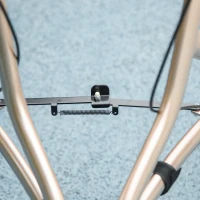 HOMCOM 3 Wheel Rollator, Lightweight Aluminium Tri Walker with Adjustable Handle, Storage Bag and Dual Brakes, Folding Mobility Walking Aid for Elderly, Handicapped, 5.3kg, Gold Tone(m-9)