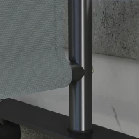 Outsunny Panneau brise-vue paravent extérieur sur roulettes pour le jardin, terrasse, balcon - dim. 183L x 30l x 181H cm - gris(m-8)