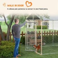 PawHut Cusca de 6 x 2,3 x 2,3 m pentru Caini, de Exterior(m-8)