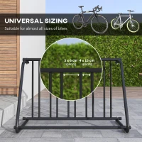 DURHAND Suport de Biciclete de 114cm, Suport pentru Depozitarea(m-5)