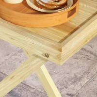 Outsunny 44 x 68cm Wooden Garden Table(m-8)