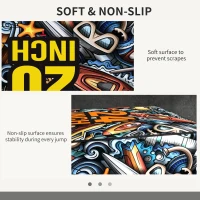 SPORTNOW Cutie Polimerică Plyo, Cutie pentru Sărituri Antiderapantă și Antrenament de Forță, 61x51x41 cm, Multicolor(m-5)