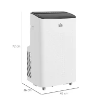 HOMCOM 12000 BTU App-Controlled Mobile Air Conditioner - White(m-3)