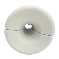 Outsunny Conjunto de 4 Pesos para Tendas Dobráveis Suportes Enchivel com 9,5 kg de Água ou 12 kg de Areia  Ø24x25,5 cm Branco(m-8)