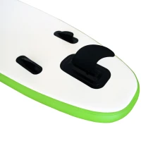 HOMCOM Placa Gonflabila SUP Stand Up Paddle cu Vasla Verde 302 x 76 x 15 cm(m-9)