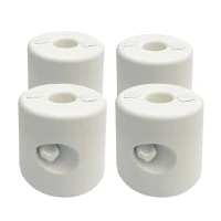 Outsunny Conjunto de 4 Pesos para Tendas Dobráveis Suportes Enchivel com 9,5 kg de Água ou 12 kg de Areia  Ø24x25,5 cm Branco(m-10)