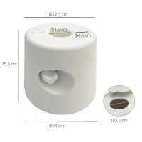 Outsunny Conjunto de 4 Pesos para Tendas Dobráveis Suportes Enchivel com 9,5 kg de Água ou 12 kg de Areia  Ø24x25,5 cm Branco(m-2)