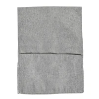 HOMCOM Mesa Auxiliar de Sofá en Forma de C con Bolsa de Almacenaje Extraíble Mesa Lateral para Salón Dormitorio Oficina 37x48x55,8 cm Roble y Blanco(m-9)