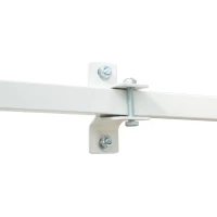 Outsunny Toldo Manual Retrátil 350x250 cm para Varanda com Manivela de Metal Impermeável e Anti-UV para Jardim Terraço Janelas Cinza(m-8)