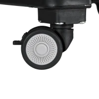 HOMCOM Carrinho de Armazenamento Dobrável Carrinho de Compras com 2 Rodas para Subir Escadas Capacidade 35L 48x43x95 cm Preto(m-9)