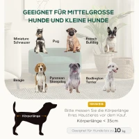 PawHut Hondenbed Hondensofa Huisdiersofa, Eucalyptushout, 68 x 68 x 35 cm, Groen(m-5)