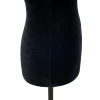 HOMCOM Supporto Manichino Forma Abito Femminile Torso Sarto Espositore Design di Moda (Nero)(m-4)