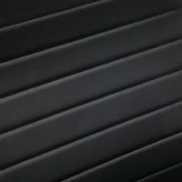 Sedia Ufficio Girevole Pelle PU Ergonomica Schienale Alto Vinsetto Braccioli Rotelle Regolabile Nera(m-5)