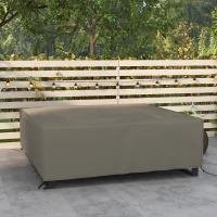Outsunny Large Square Patio Garden Furniture Set Cover 600D Oxford Waterproof, 230 x 230 x 70cm, Grey(m-2)